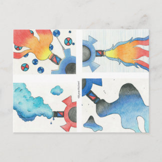 Steam Punk Postcard Postkarte