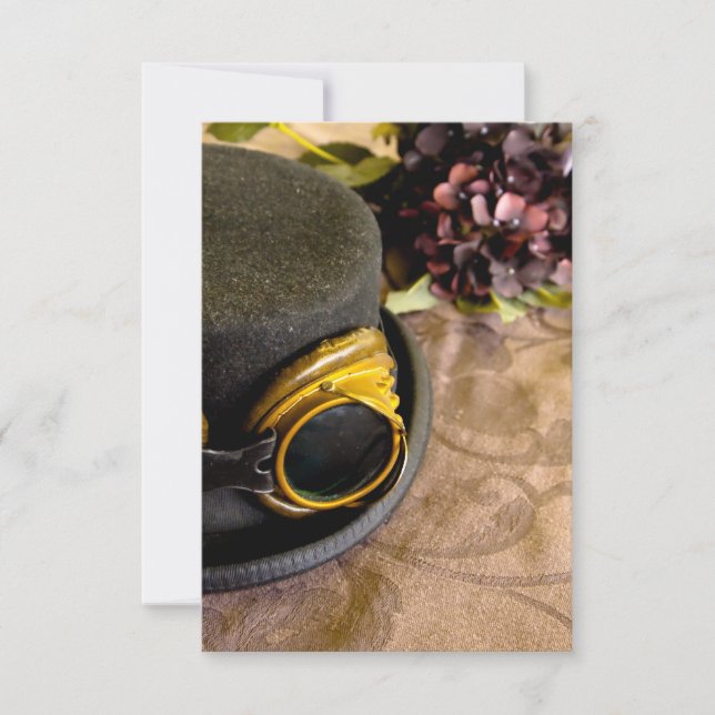 Steam Punk Top Hat mit Goggles (Vorderseite)