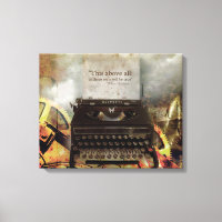 Steam Punk Vintage Schreibmaschine Canvas Print