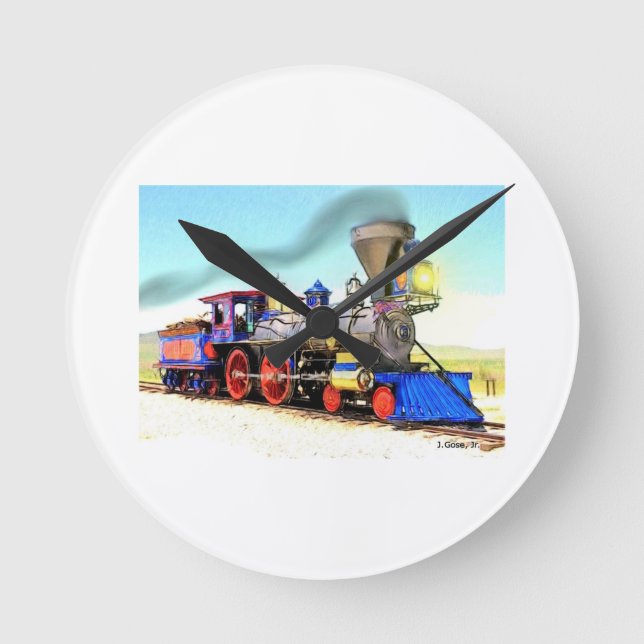 Steam Runde Wanduhr (Vorderseite)