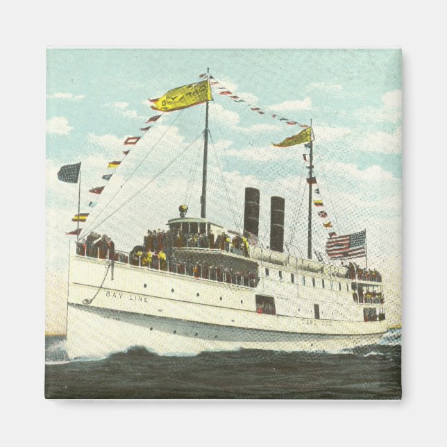 Steam Ship Bay Line - Cape Cod Magnet (Vorne)
