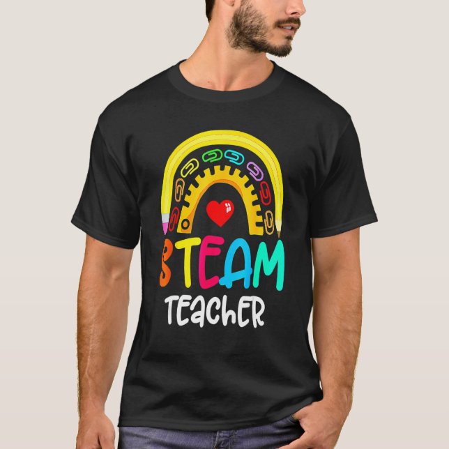 STEAM Teacher Squad Team Crew Back To School STEM  T-Shirt (Vorderseite)