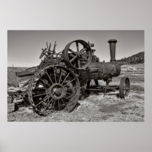 Steam Tractor - Molson Ghost Town Poster