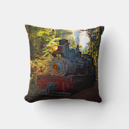 Steam Train Engine 7 Locomotive Railroad Kissen