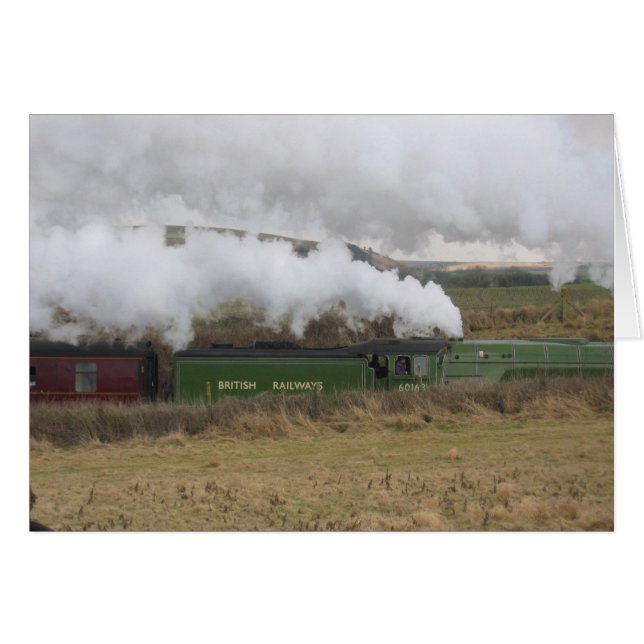 Steam Train England Card (Vorderseite (Horizontal))