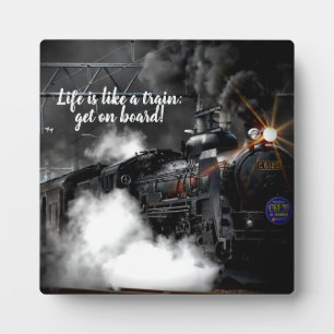 Steam Train Fotoplatte