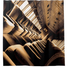 Steam Train Interior Duschvorhang