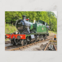 Steam Train Postcard