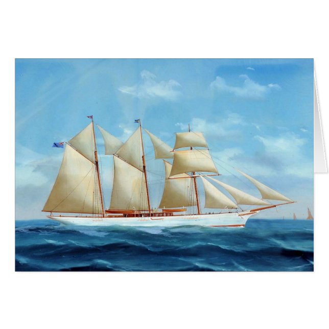 Steam Yacht Lady Torfrida 1910 (Vorderseite (Horizontal))