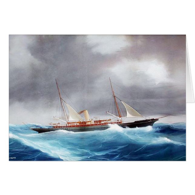 Steam Yacht Margarita 1900er (Vorderseite (Horizontal))