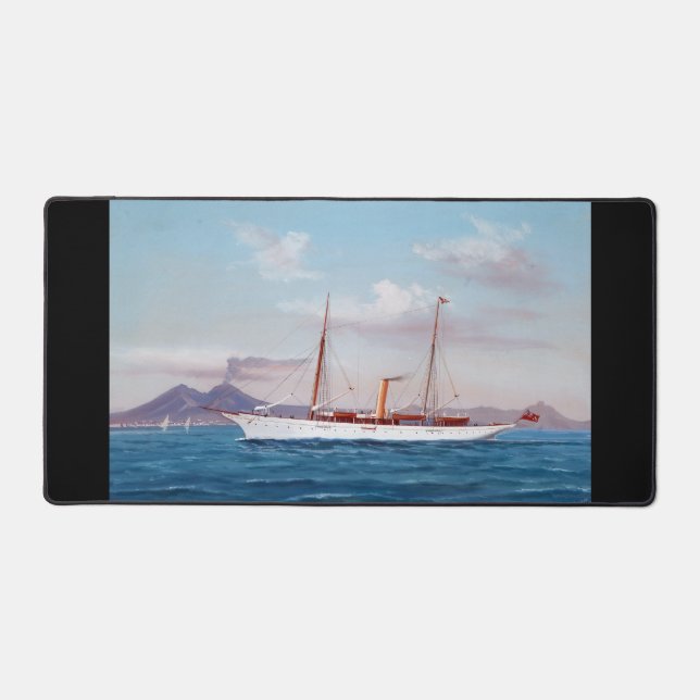 Steam Yacht SY Vanduara 1906 Schreibtischunterlage (Vorderseite)