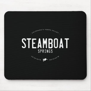 Steamboat Colorado Graphic beängstigender Vintager Mousepad