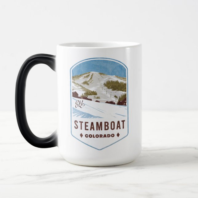 Steamboat Colorado Ski Abzeichen Verwandlungstasse (Links)