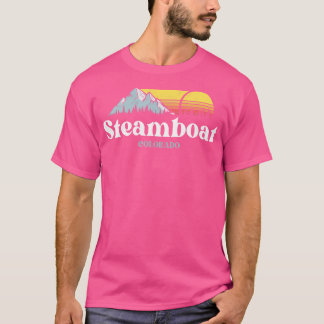 Steamboat Colorado Ski Snowboard Wandern Familie V T-Shirt