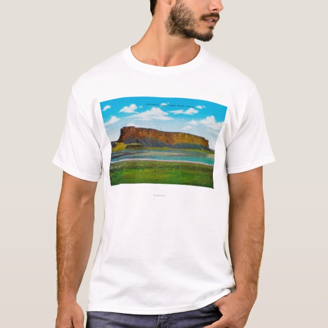 Steamboat-Felsen, obere großartige Coulee T-Shirt (Vorderseite)
