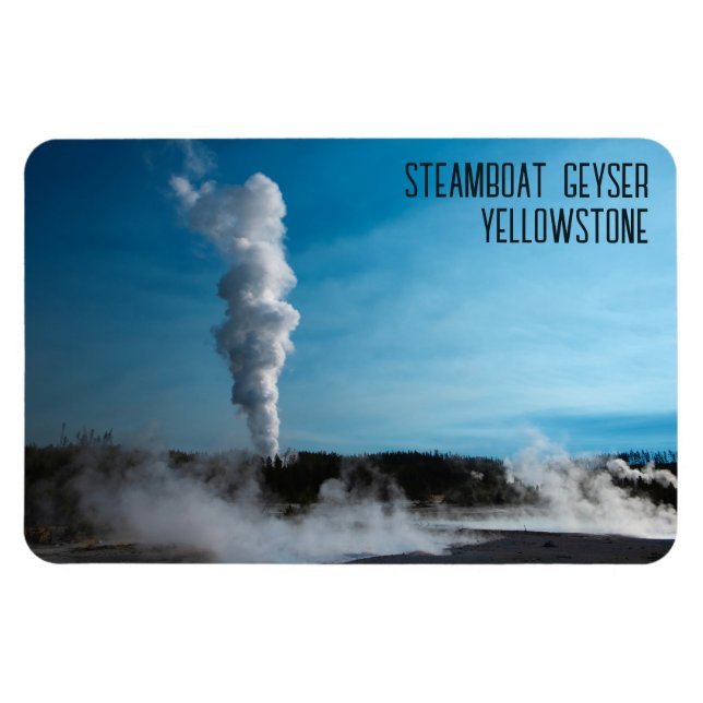 Steamboat Geyser Eruption Yellowstone Magnet (Horizontal)