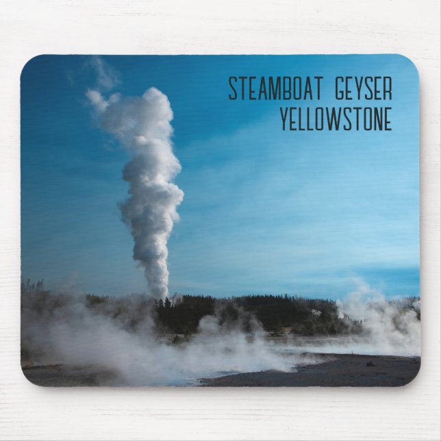 Steamboat Geyser Eruption Yellowstone Mousepad (Vorne)