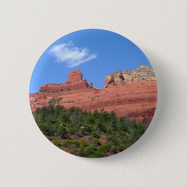 Steamboat Rock in Sedona Button (Vorderseite)