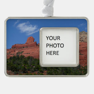 Steamboat Rock in Sedona Rahmen-Ornament Silber