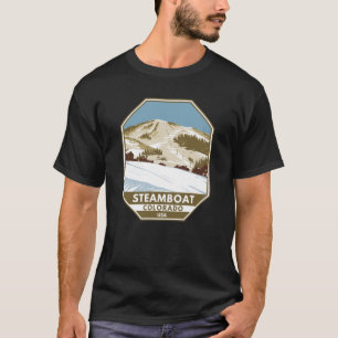 Steamboat Skigebiet Winter Colorado T-Shirt