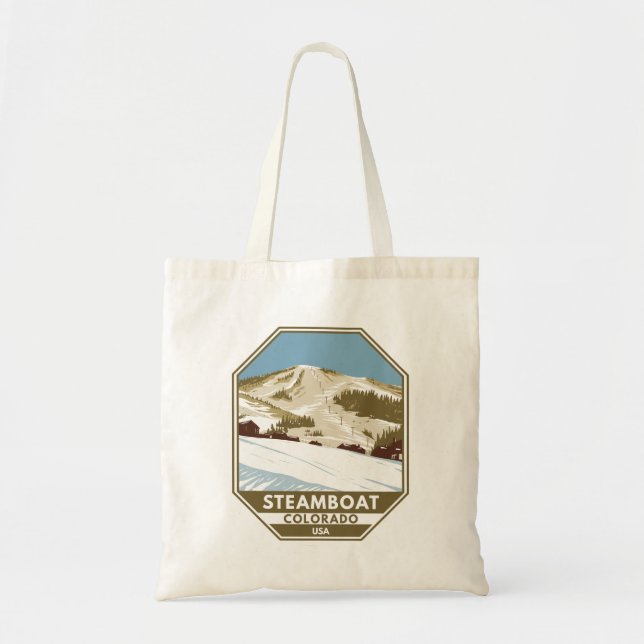 Steamboat Skigebiet Winter Colorado Tragetasche (Vorne)
