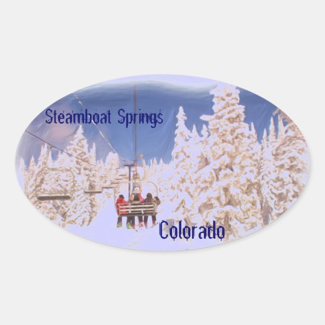 Steamboat Springs Aufkleber (Vorderseite)