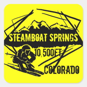 Steamboat Springs Colorado Aufkleber für die Höhen