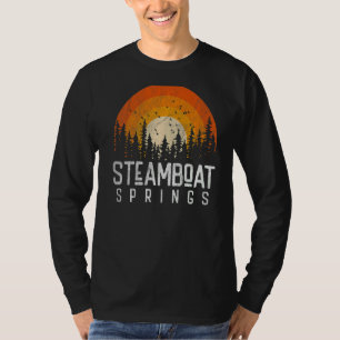Steamboat Springs Colorado CO Retro Style Vintag T-Shirt