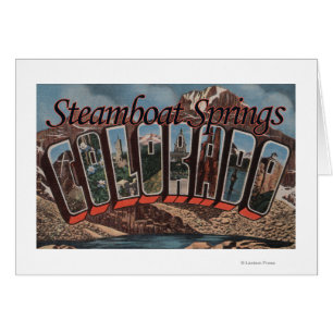 Steamboat Springs, Colorado - Großbuchstaben
