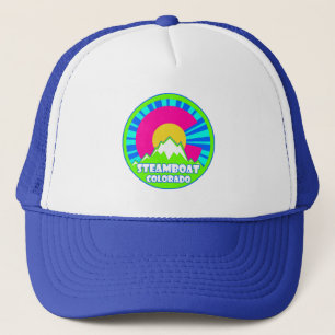 Steamboat Springs Colorado Neonhut Truckerkappe