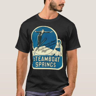 Steamboat Springs Colorado Ski Vintage T-Shirt