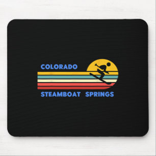Steamboat Springs Colorado Skifahren Skifahrer Ski Mousepad