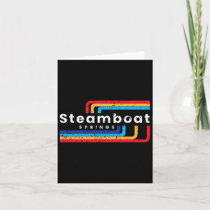 Steamboat Springs Colorado Skifahren Vintage Steam Karte