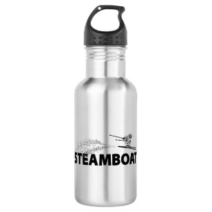 Steamboat Springs Colorado Skispringer Edelstahlflasche