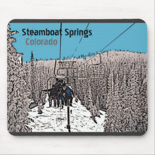 Steamboat Springs Colorado Tag auf Hubmousepad Mousepad