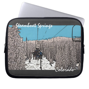 Steamboat Springs Colorado Tag mit Lift Laptop-Geh Laptopschutzhülle