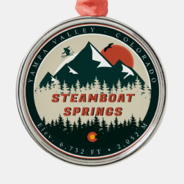 Steamboat Springs Colorado Vintag Ornament Aus Metall