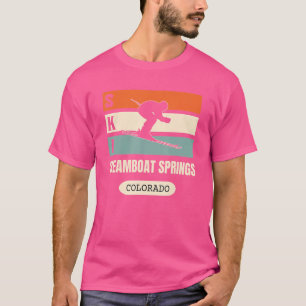 Steamboat Springs Colorado Vintage Grafik für Ski T-Shirt