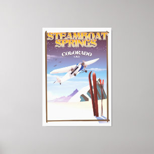 Steamboat Springs colorado Vintage Reiseplakat Leinwanddruck