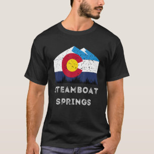 Steamboat Springs Colorado Vintager Grafikski T-Shirt