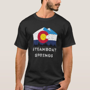 Steamboat Springs Colorado Vintager Grafikski T-Shirt