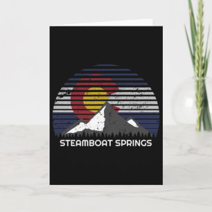 Steamboat Springs, Colorado X Co Flag Mtn Top Karte