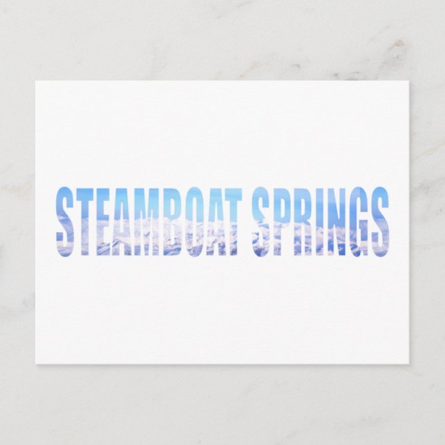 Steamboat Springs Postkarte (Vorderseite)