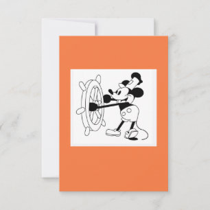 Steamboat Willie Design mit flacher Karte mittlere