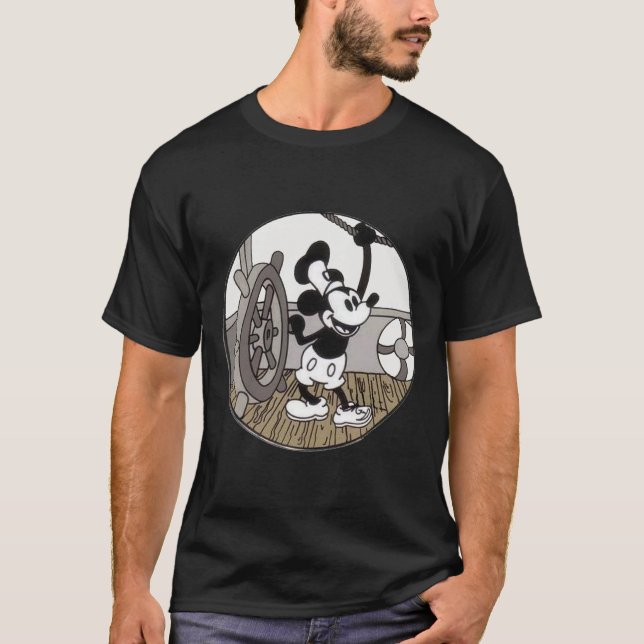 Steamboat Willie Original Funny MOUSE CARTOON T-Shirt (Vorderseite)