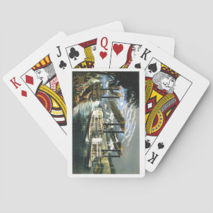 Steamboats auf den Spielkarten Mississippis
