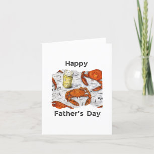Steamed Crabs Birthday Card Dankeskarte