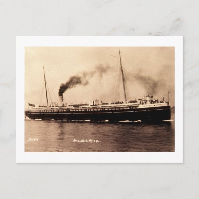 Steamer Alberta - Louis Pesha Postkarte (Vorderseite)