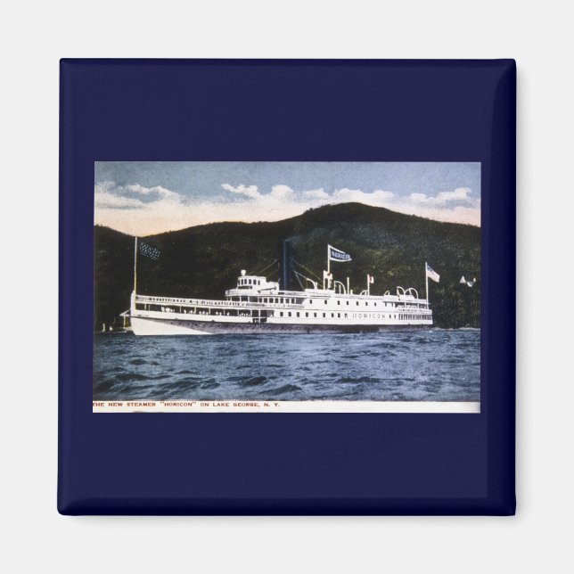 Steamer "Horicon" am George-See, New York Magnet (Vorne)