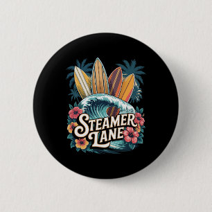 Steamer Lane Surfboards Santa Surfen Cruz Grafik Button